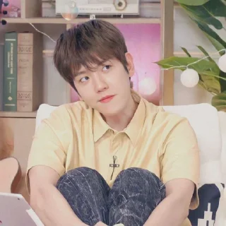 🤍 emoji 〔 Baekhyun ⋆ @KOCOKNDASE 〕 Telegram sticker 6 of 21