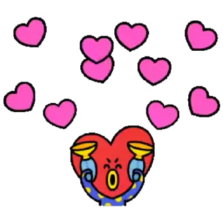 ❤️ emoji 81's. Telegram sticker 11 of 32