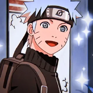 🍘 emoji Narotu Uzumaki @sticker_anime_boy Telegram sticker 7 of 22
