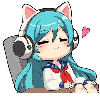 ☺️ Neko, sticker Telegram 11 sur 12