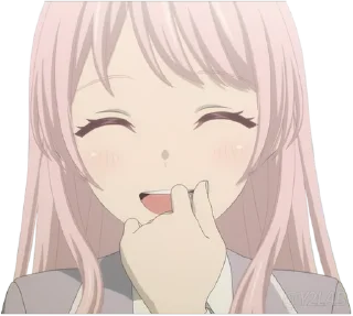 🤭 emoji BanG Dream! It's MyGO!!!!! @Y2LAB Telegram sticker 5 of 66