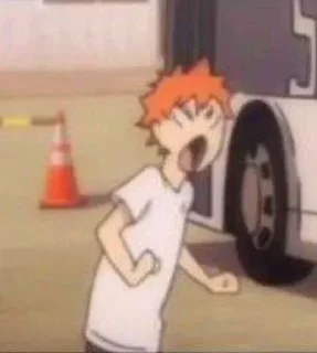 🙁 Haikyuu, стикер Telegram 5 из 43