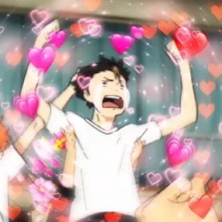 💗 Haikyuu, стикер Telegram 15 из 43