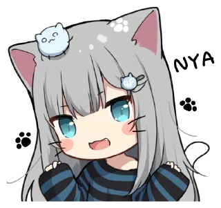 😸 emoji 【甘城なつき】nachonekodayo Telegram sticker 17 of 32