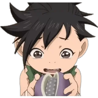 😢 emoji Dororo • @AnimeCrunch_Stickers Telegram sticker 9 of 70
