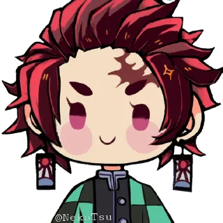 ⚔ emoji KNY Chibi @NekoTsu Telegram sticker 12 of 28
