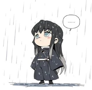 🌧 emoji KNY Chibi ➜ @animee_stickers Telegram sticker 3 of 60