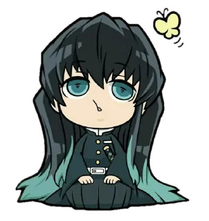 😶 emoji KNY Chibi ➜ @animee_stickers Telegram sticker 22 of 60
