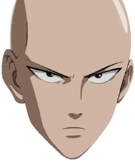 😠 emoji Saitama's Head (@NepthanCreation) Telegram sticker 4 of 41