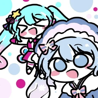 😮 emoji Miku - 藍沢 @Yuexiiia Telegram sticker 21 of 44