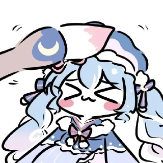 😊 emoji Miku - 藍沢 @Yuexiiia Telegram sticker 16 of 44