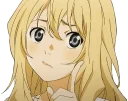 🤔 emoji Kaori Miyazono by @rian95 Telegram sticker 24 of 120