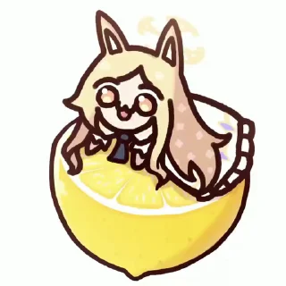 🍋 emoji 抽象泉奈包(from_tw:kikkuk222) Telegram sticker 21 of 39