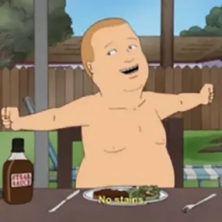 😇 emoji Bobby Hill Telegram sticker 15 of 51