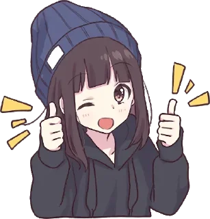 👍 emoji @AikawaAsami 𝚂𝚝𝚒𝚌𝚔𝚎𝚛 𝙿𝚊𝚌𝚔 Telegram sticker 7 of 119