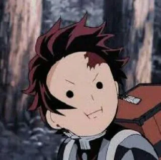 😏 emoji Tanjiro Telegram sticker 6 of 9
