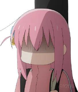 😶 emoji Bocchi the Rock @Y2LAB Telegram sticker 9 of 53
