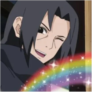 😉 emoji Itachi Telegram sticker 7 of 38