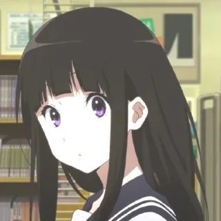 🎀 emoji Chitanda Eru:: @delladairy Telegram sticker 22 of 65