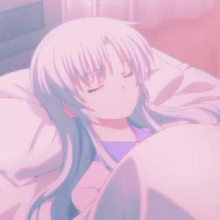 🤍 emoji Tachibana Kanade Telegram sticker 7 of 21