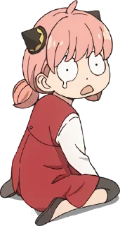 😥 emoji Anya 💜 @cutelovestickers Telegram sticker 18 of 37