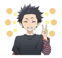 😁 emoji Koe no Katachi Movie (A Silent Voice: The Movie) Telegram sticker 12 of 40