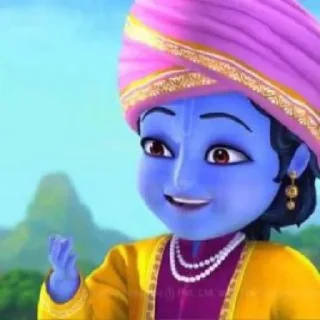 🤨 emoji Krishna little Telegram sticker 11 of 32