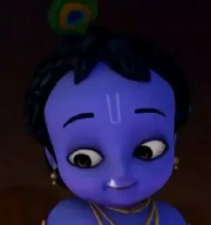 🤭 emoji Krishna little Telegram sticker 17 of 32