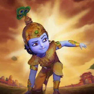 😏 emoji Krishna little Telegram sticker 13 of 32