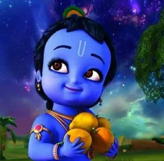😊 emoji Krishna little Telegram sticker 10 of 32