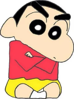 😕 emoji SHINCHAN Telegram sticker 23 of 28