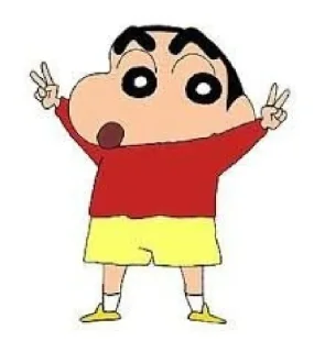 ✌️ emoji SHINCHAN Telegram sticker 6 of 28
