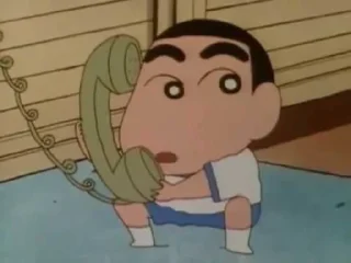 ☎️ emoji Shinchan Telegram sticker 19 of 24
