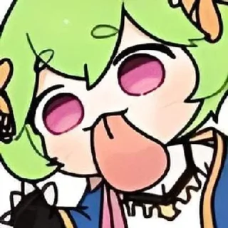 👅 emoji Chibi 👅 :: @CuteStickerStore Telegram sticker 15 of 20