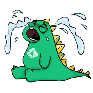 😭 emoji Krystal Dinosaur Telegram sticker 11 of 21