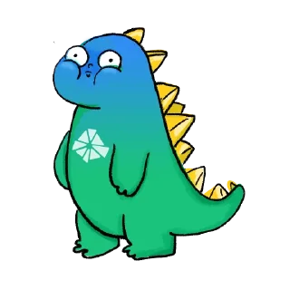 😨 emoji Krystal Dinosaur Telegram sticker 10 of 21
