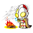 🤒 emoji Ultraman Telegram sticker 12 of 41