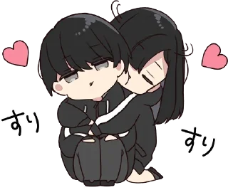 😘 emoji Yuru-chan & Yuru-kun [@KawaiiStickersHere] Telegram sticker 20 of 80