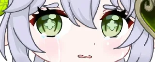 😢 emoji 纳西妲表情包 @karako_c Telegram sticker 6 of 33