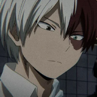 ⛓️ emoji Shoto Todoroki @StickerKeep Telegram sticker 12 of 40