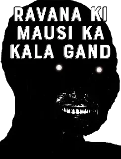 🤔 emoji Ravana ki chut Telegram sticker 24 of 44