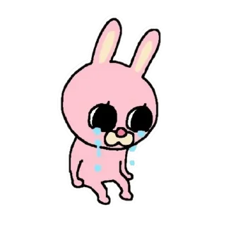 😿 emoji 兔子秀珍 更多贴纸 @riridoafflinks Telegram sticker 24 of 74