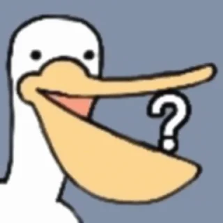 ❔ 鹈鹕小河 更多贴纸 @riridoafflinks, Telegram sticker 5 of 47