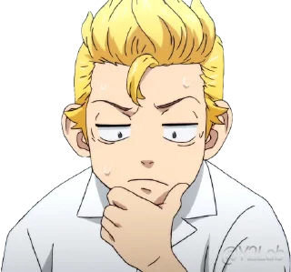 🤔 emoji Tokyo卍Revengers @Y2LAB Telegram sticker 12 of 88