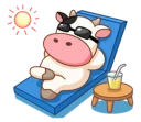 😎 emoji Momo Cow 2 Telegram sticker 22 of 40