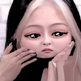 🥺 emoji ૮₍ JENNIE ₎ა @lesyeuxdee @stikerjenniel Telegram sticker 1 of 20