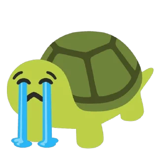 😭 emoji Turtles @u1f422 Telegram sticker 9 of 120