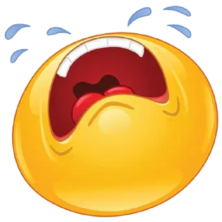 😭 emoji Emoticons × @istackme Telegram sticker 16 of 91