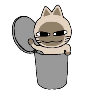 🗑️ emoji 暹罗厘普 更多贴纸 @riridoafflinks Telegram sticker 21 of 63