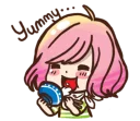 😋 emoji Tomato's daily life Telegram sticker 17 of 41